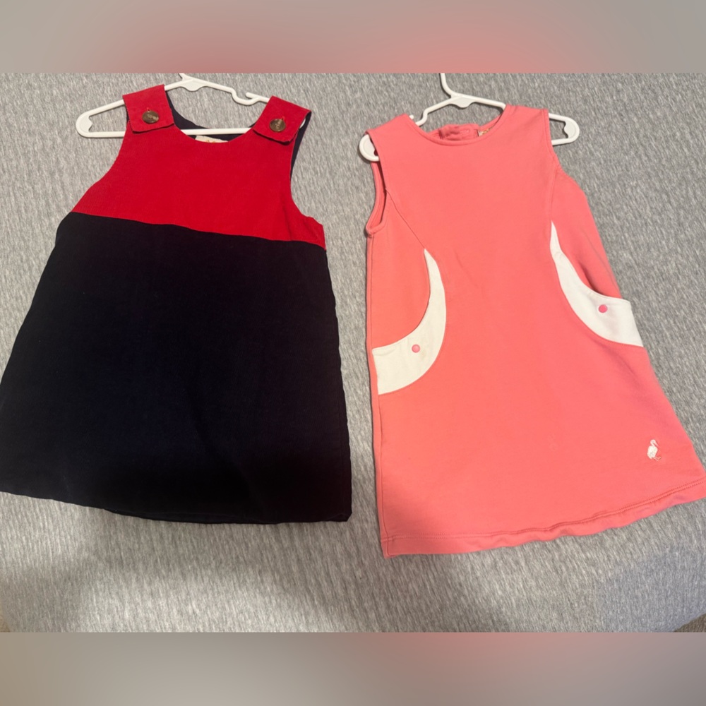 The Beaufort Bonnet Company Red/Navy & Pink Girls' Dresses